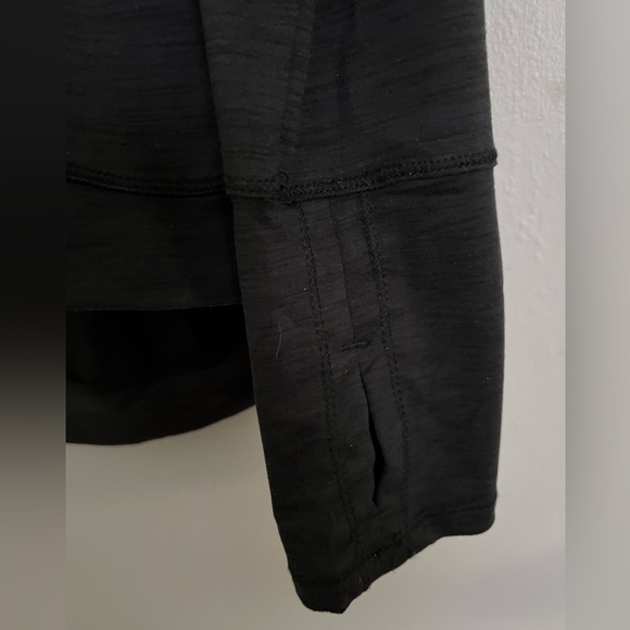 Apana Black Hoodie Athleisure Asymmetrical Top, Size M - Picture 2 of 13